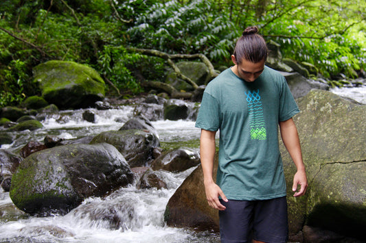 NI Designs Mauka to Makai T-Shirt Forest Green