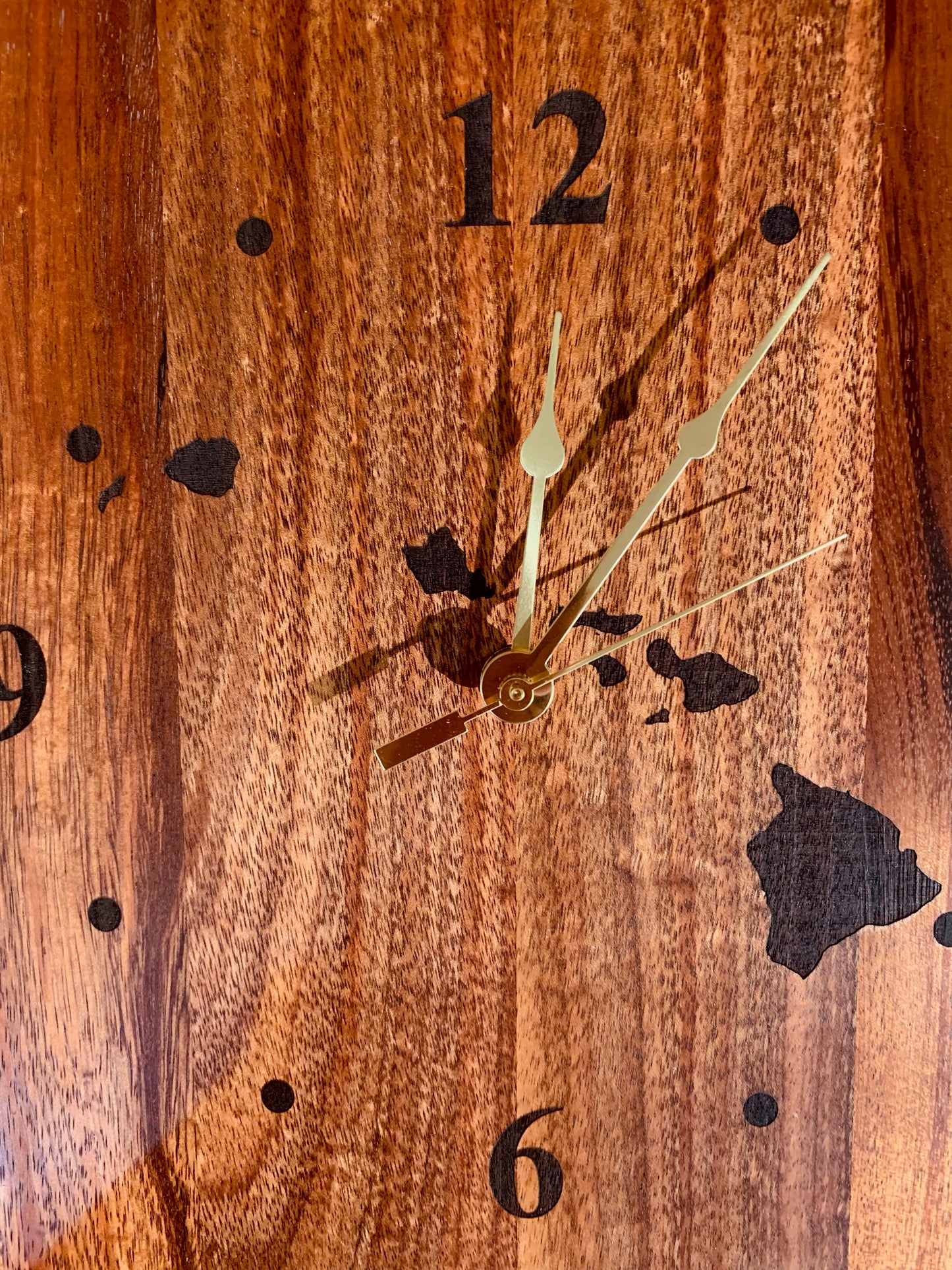 Koa Wood Wall Clocks