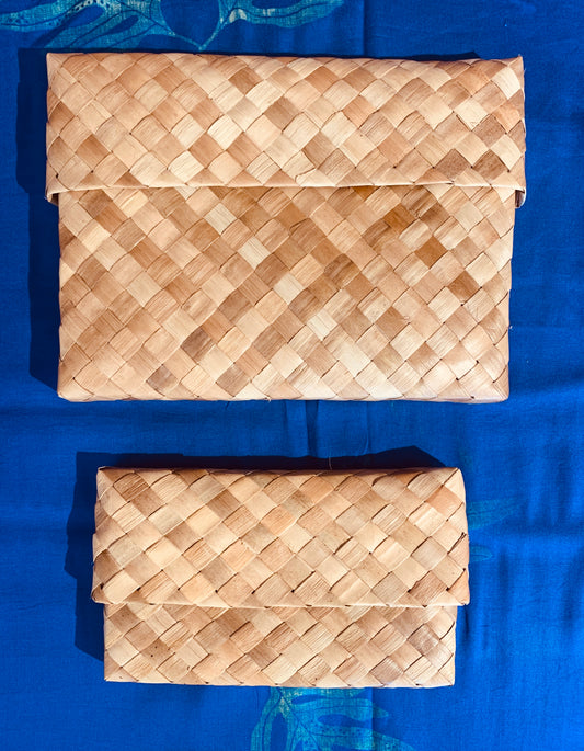 ʻEke Lauhala Clutch Bag