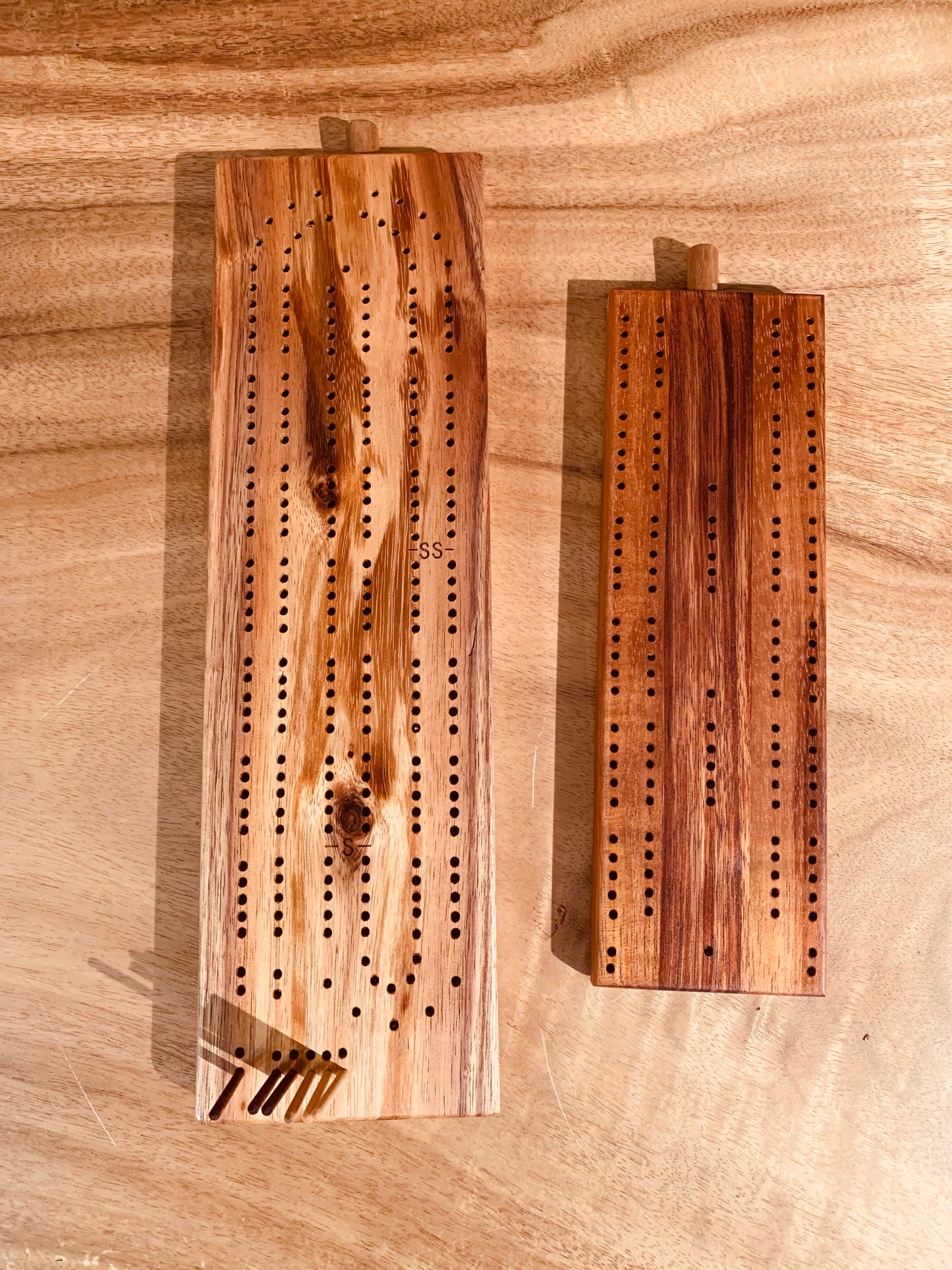 Koa Cribbage Board